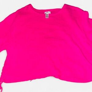 Just Be Vibrant Pink Crop Top